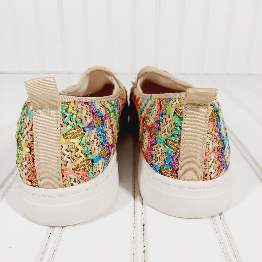 Kelly & Katie Lenna Rainbow Woven Sneakers A 782 - Picture 7 of 14